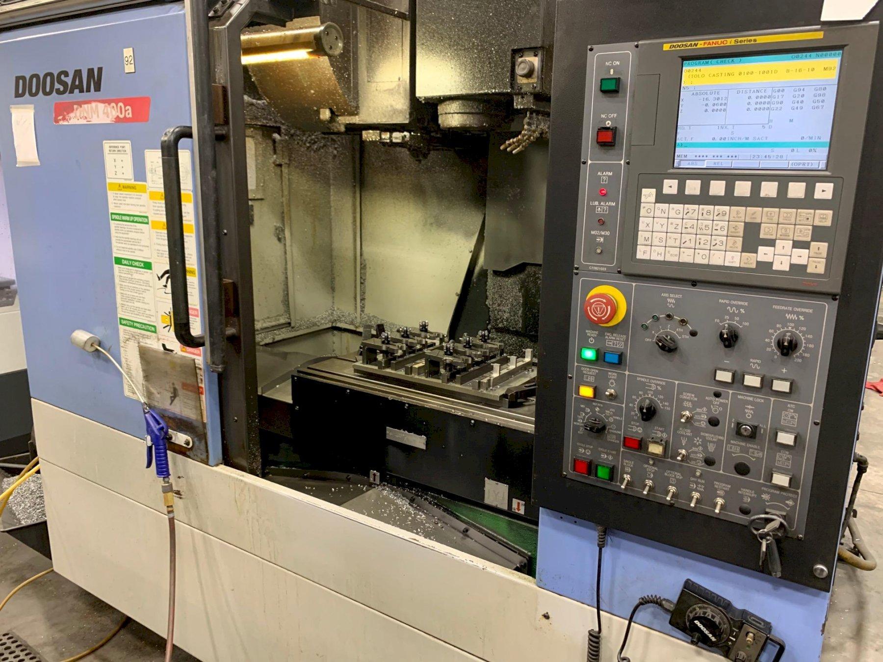 2010 Doosan VMC DNM 400A Machine Tool Supply Orca Machine Tools, Inc.
