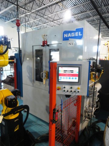 NAGEL MODEL ECO 40-2 CNC TWIN SPINDLE VERTICAL HONING MACHINE