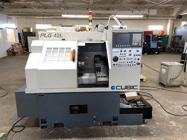Cubic PLG-42L Gang Style CNC Lathe, Fanuc 0i, 6