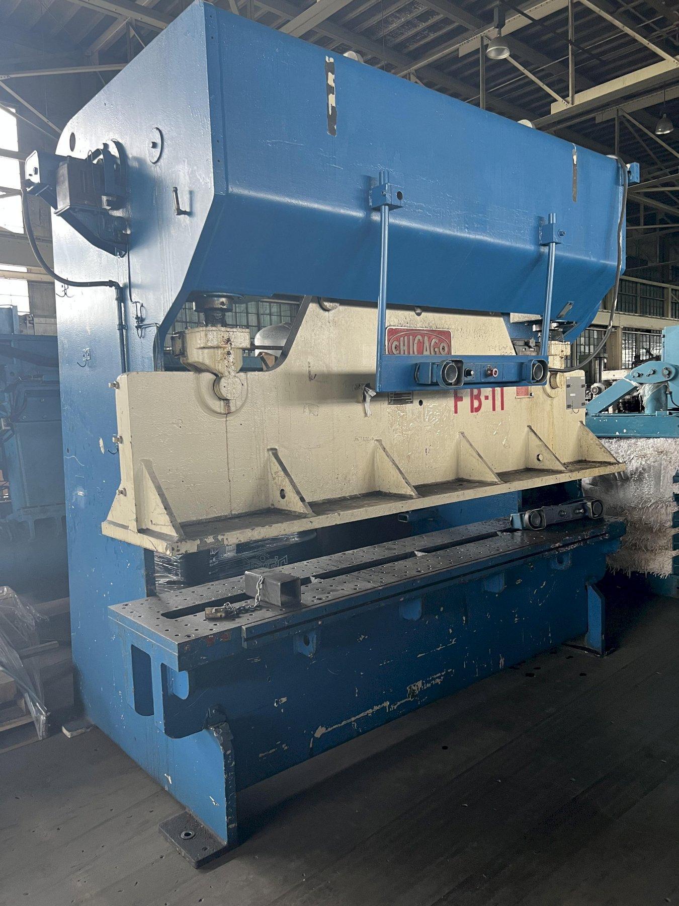 110 TON X 24" x 120" CHICAGO DREIS & KRUMP MODEL #810M FLANGED BED MECHANICAL PRESS BRAKE: STOCK #16563