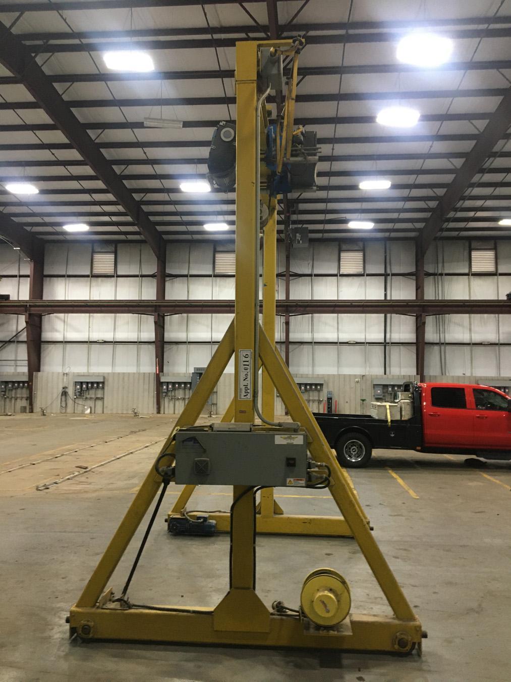 USED, 5 TON ROLLING GANTRY CRANE AND HOIST Harris Machine Tools