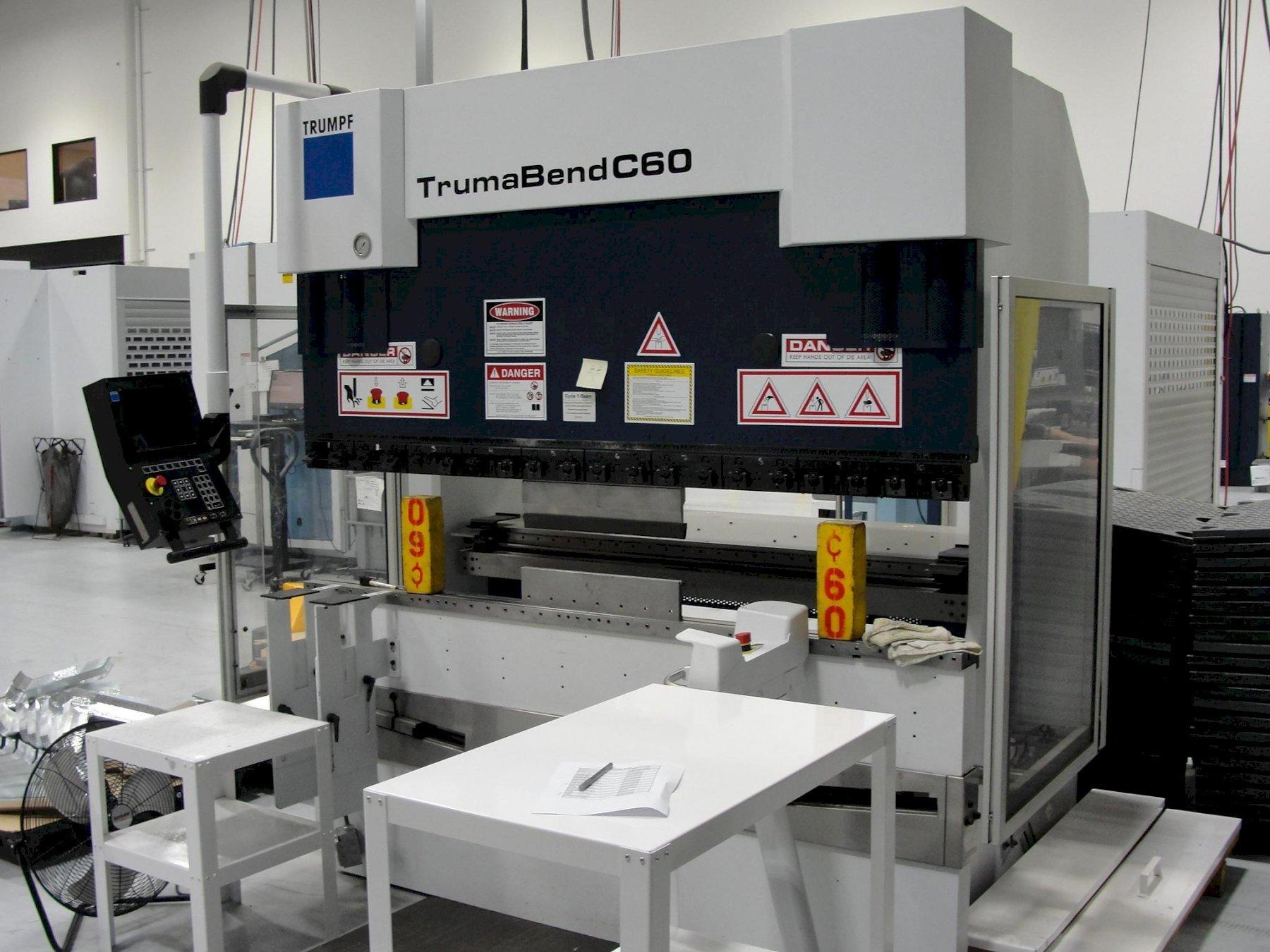 66 TON TRUMPF TRUMABEND C60 6AXIS CNC PRESS BRAKE Blumberg Machinery Co.