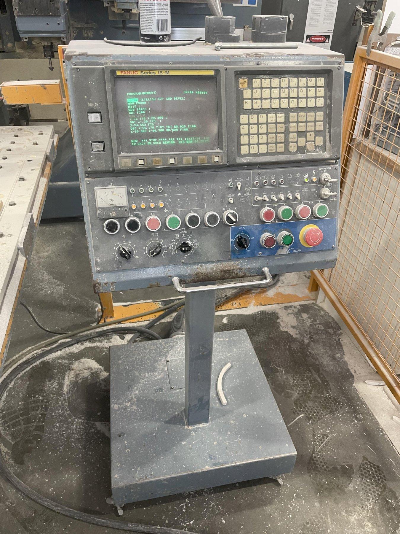 HEIAN MODEL #ZR-442P CNC 4 SPINDLE TWIN MOVING MATRIX TABLE ROUTER ...