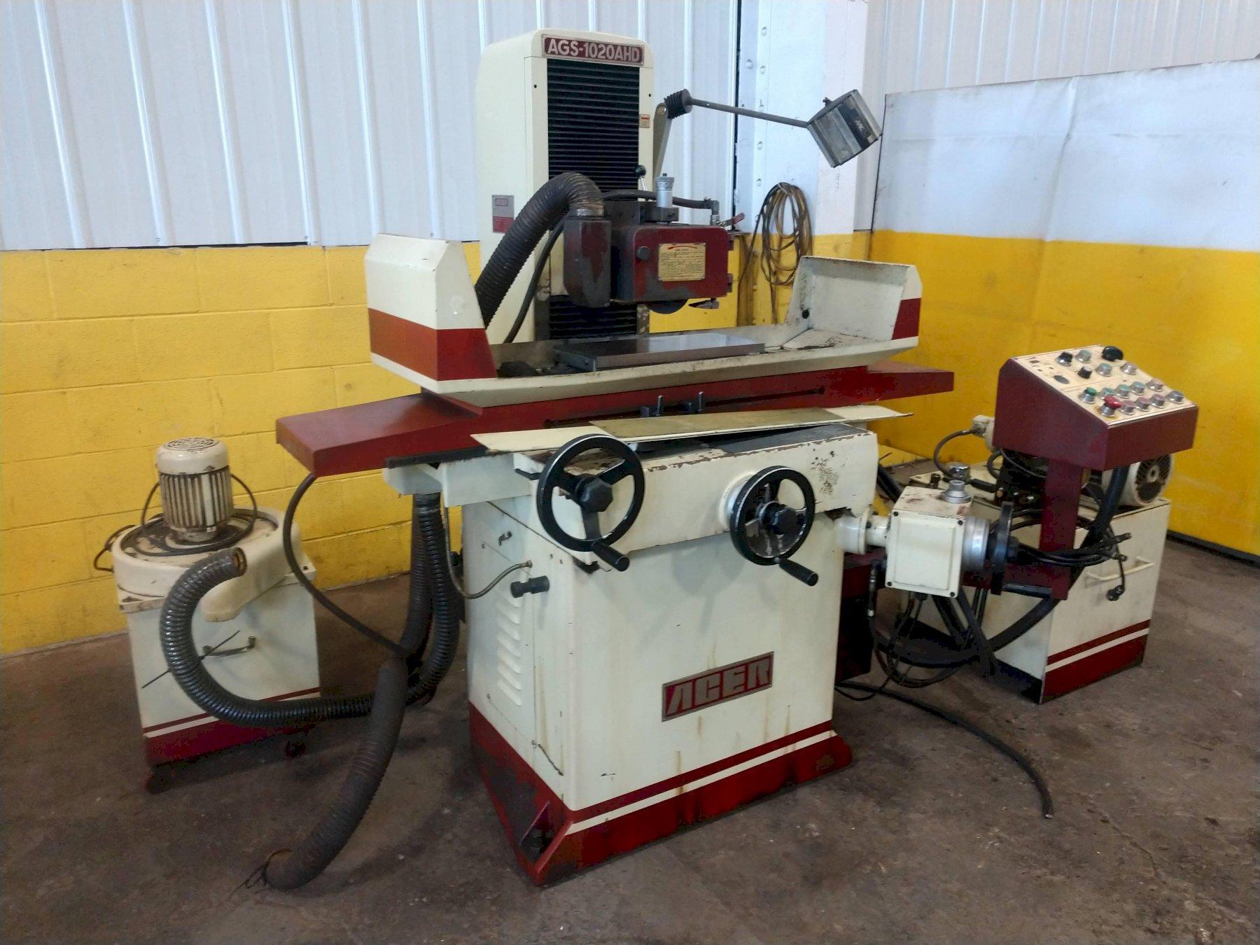 10″ x 20″ ACER MODEL AGS1020AHD HYDRAULIC HORIZONTAL SURFACE GRINDER
