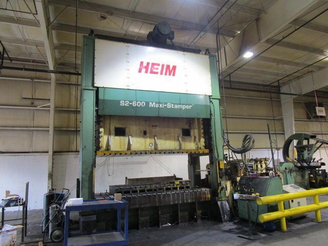 600 Ton Heim Maxi Stamper Press