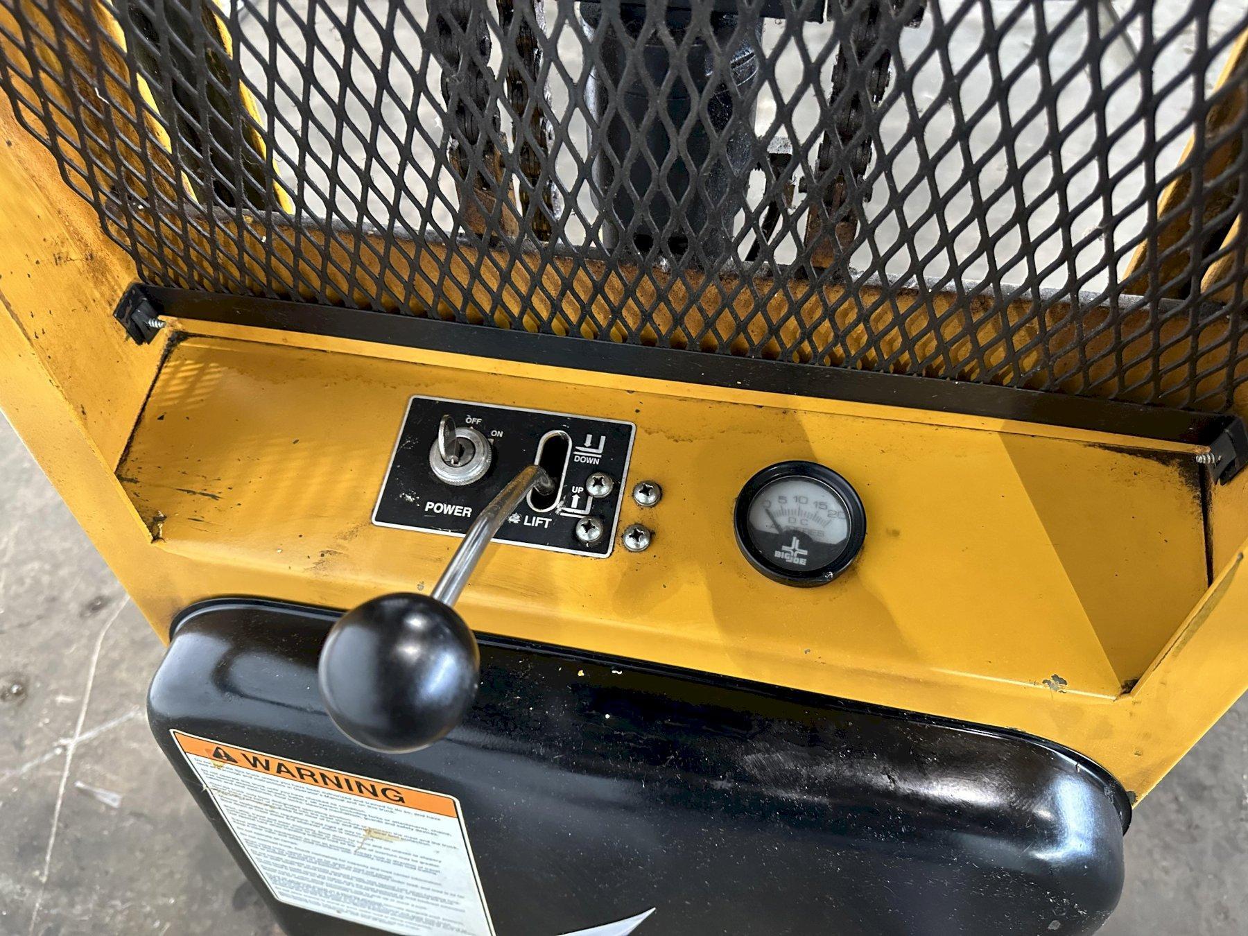 (2004) 2,000 LB BIG JOE 2018-A06 ELECTRIC WALK BEHIND FORKLIFT. STOCK ...