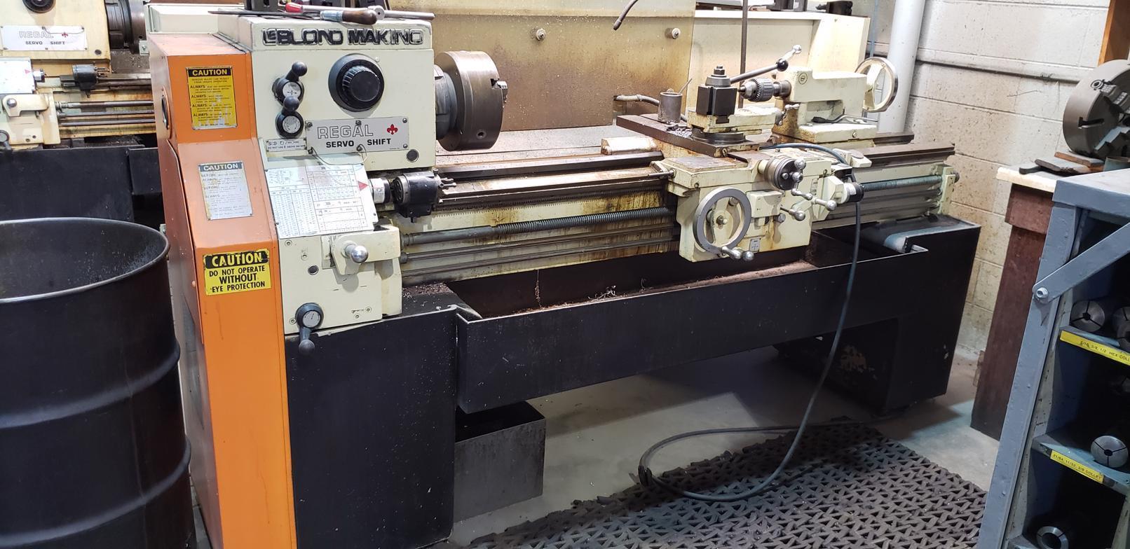 15″ x 54″ LEBLOND MAKINO REGAL SERVO SHIFT LATHE. STOCK 0954020 G