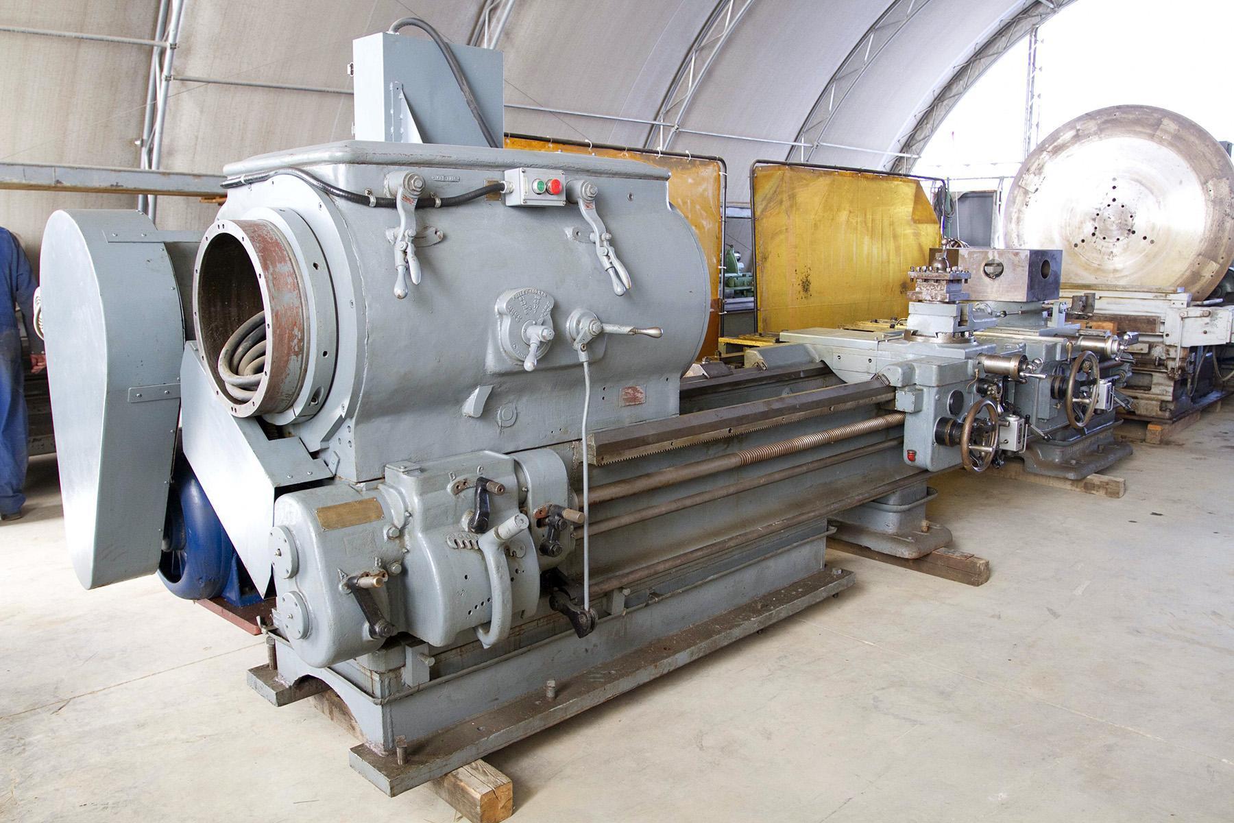 Used, 32″ x 120″ Lehmann Hydratrol Hollow Spindle Lathe with 16.5