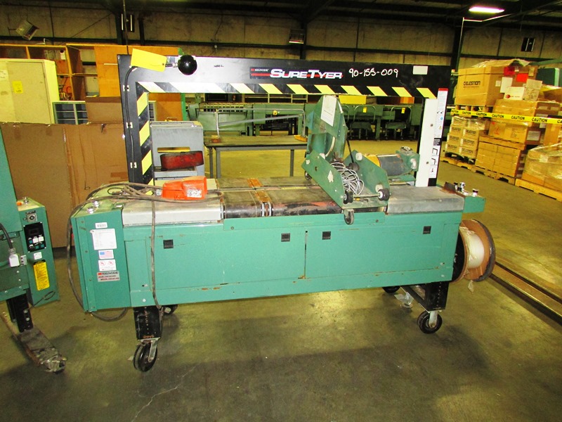 25″ x 50″ SIGNODE SURE TYER AUTOMATIC STRAPPING MACHINE D&D