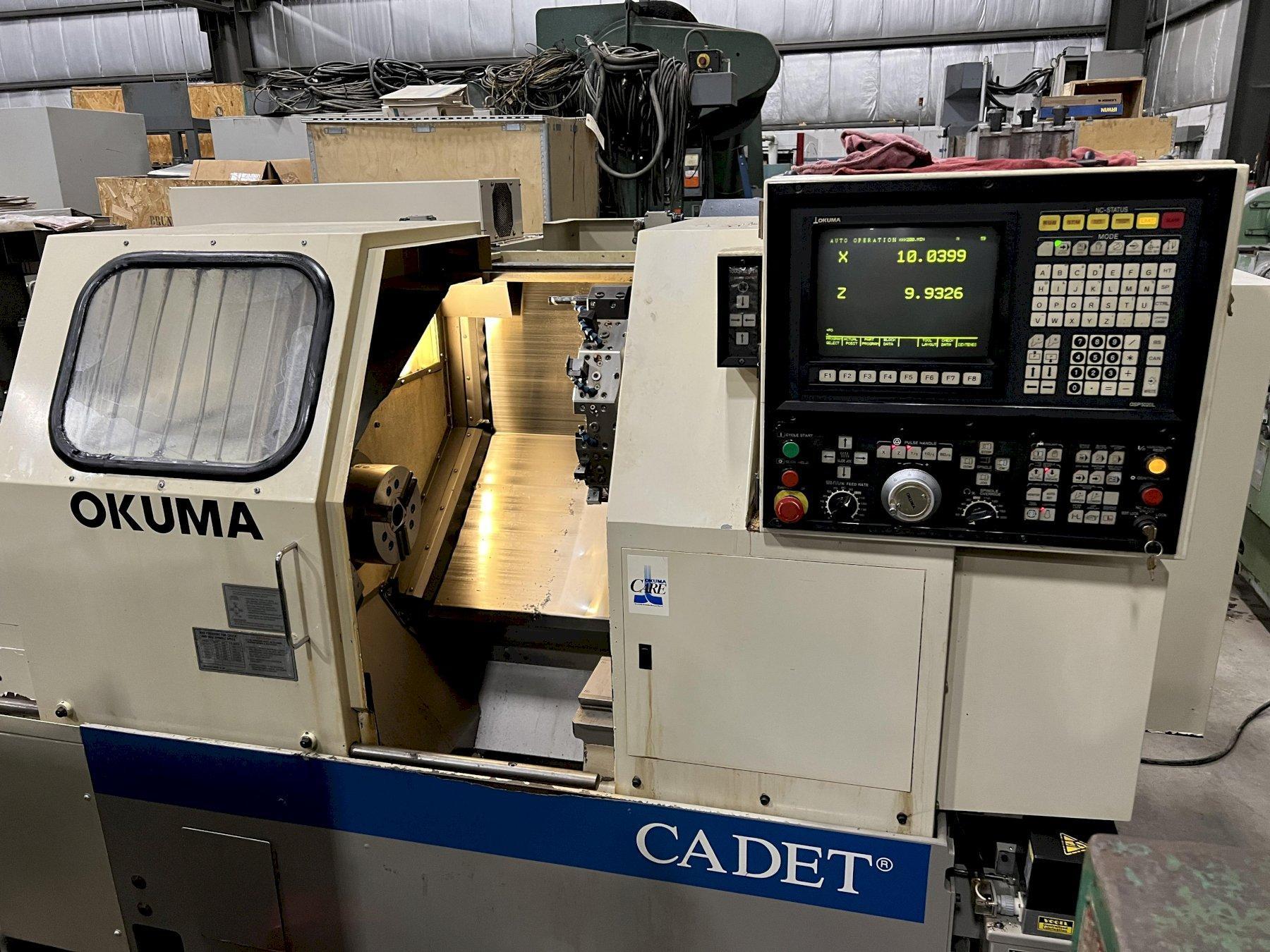 OKUMA CADET CNC LATHE, MODEL LNC-8, 8" KITAGAWA CHUCK, TAILSTOCK, 1995