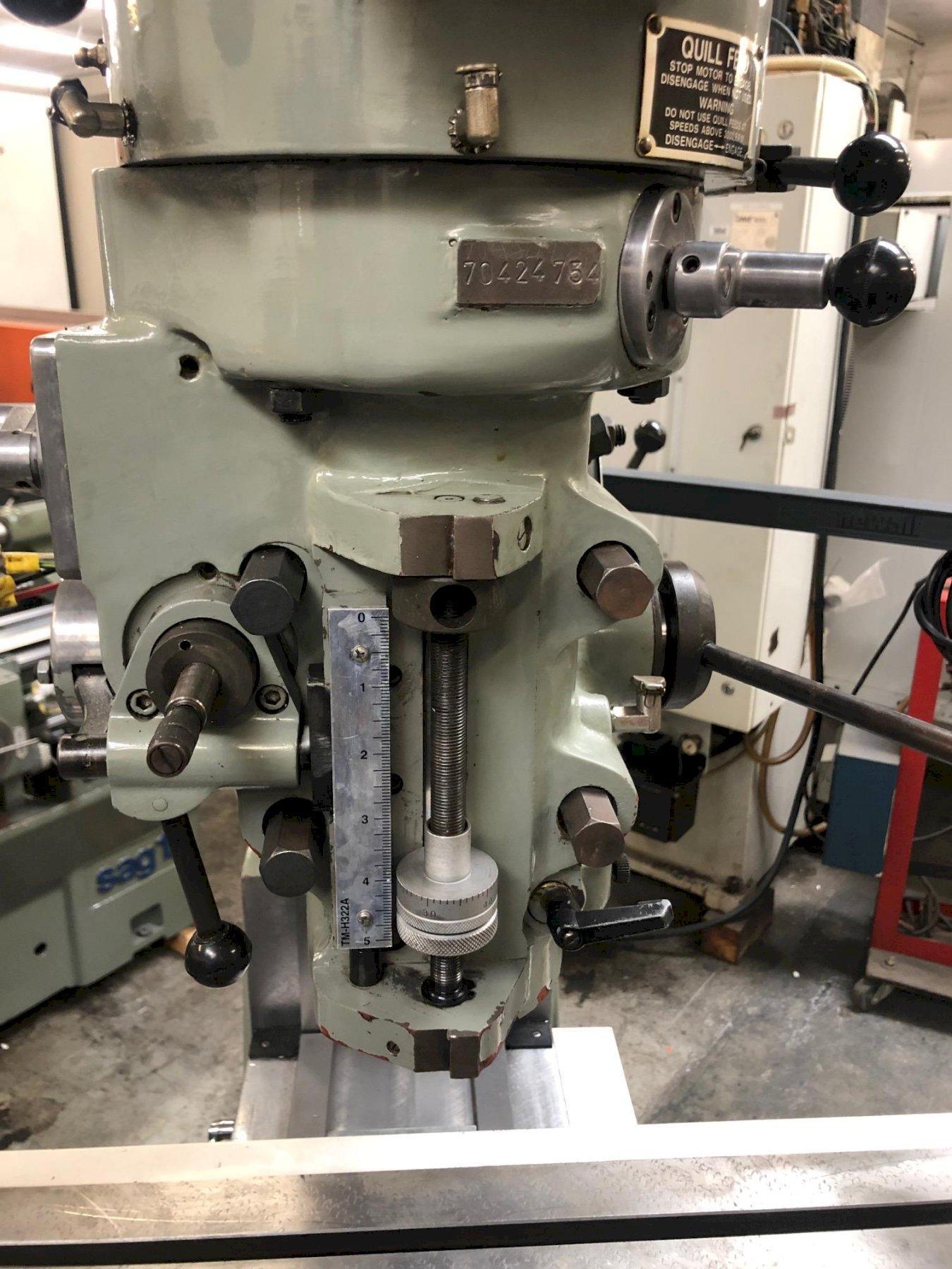 Sharp LMV Vertical Knee Mill Vari Speed 9×50 X Axis Powerfeed with