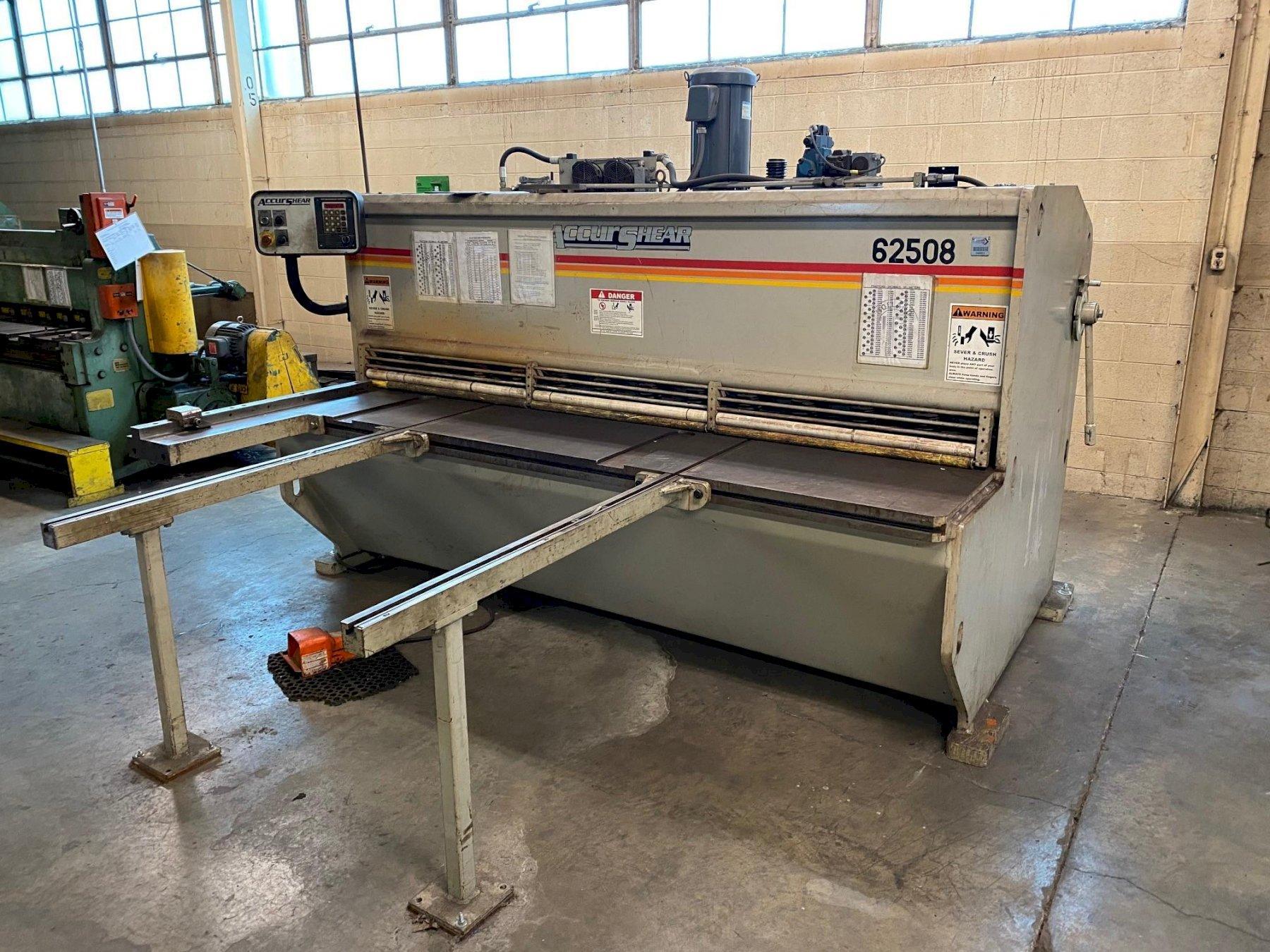 1/4″ x 8′ Accurshear 62508 Hydraulic Shear G2000 Inc.