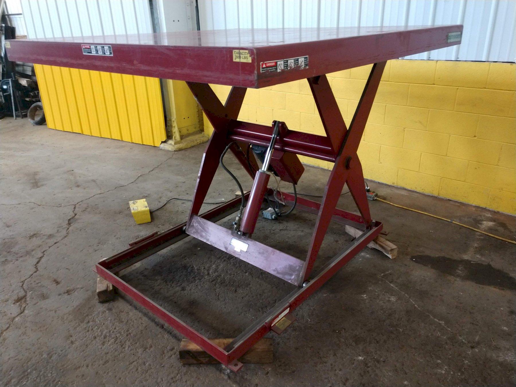 2,000 LB ELECTRIC SCISSOR LIFT TABLE STOCK 13266