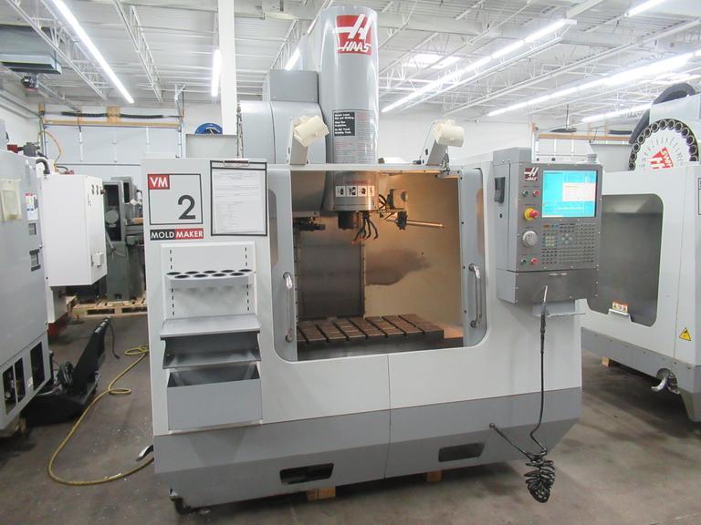 Haas VM-2 CNC Vertical Machining Center w 4th Axis Drive, Chip Auger, Coolant System, Rigid Tapping