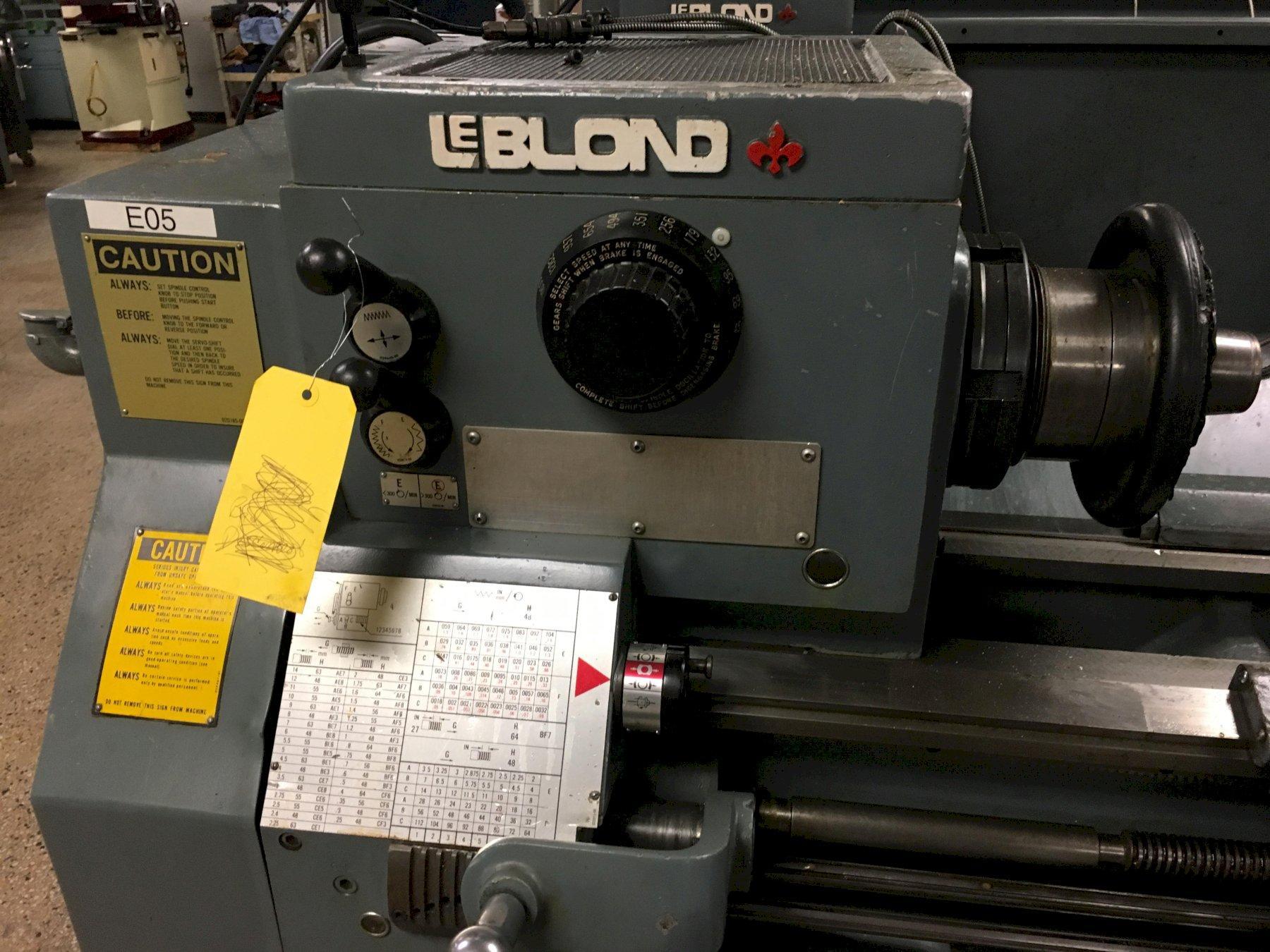 15″ x 30″ LeBlond Regal Servo Shift Engine Lathe, S/N 12C803 AMC