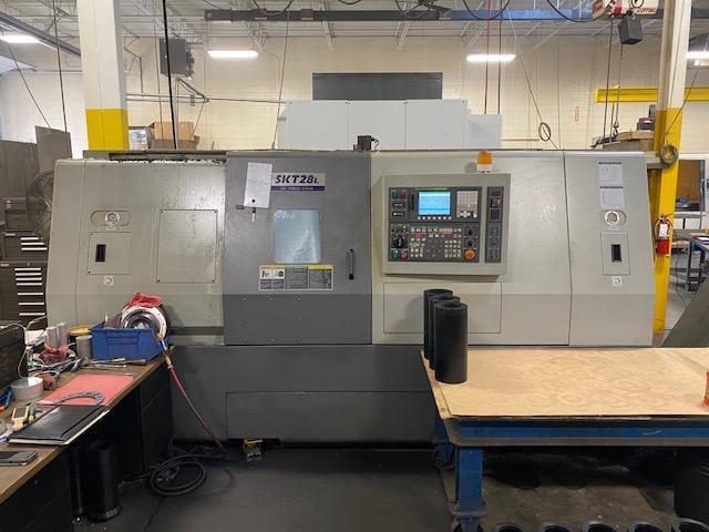 Hyundai Kia SKT28L CNC Lathe, Fanuc 0i, 10