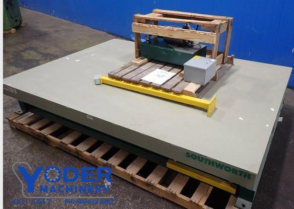 10,000 LB SOUTHWORTH MODEL #DL10-60 HYDRAULIC LIFT TABLE: STOCK #77837