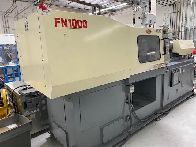 Nissei Used FN1000-12A Injection Molding Machine, 89 US ton, Yr. 2000, 3.4 oz.
