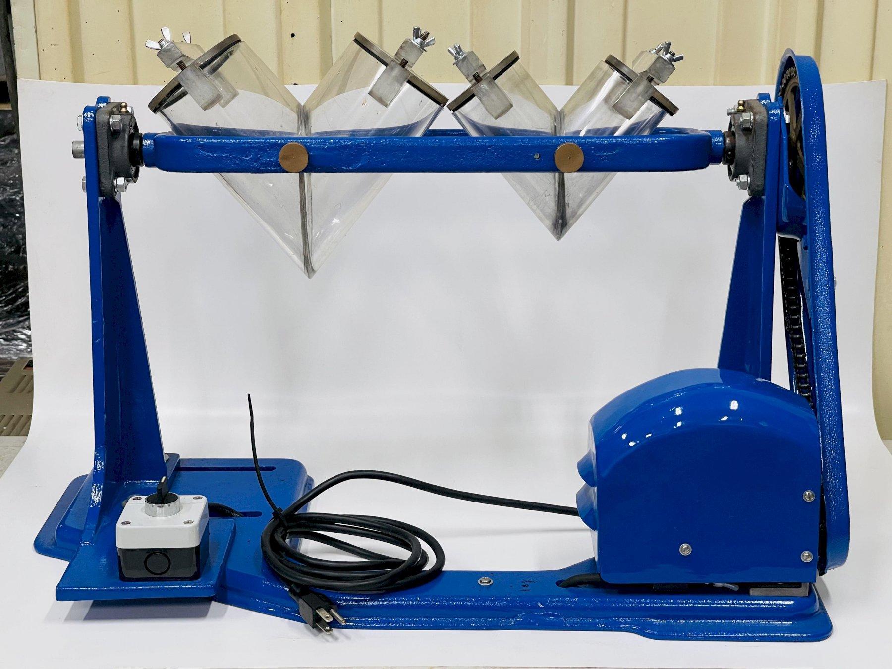 Patterson Kelley V Blender .5/1qt Twin Shell Dry Blender Yoke Type Blender with Lucite Shells