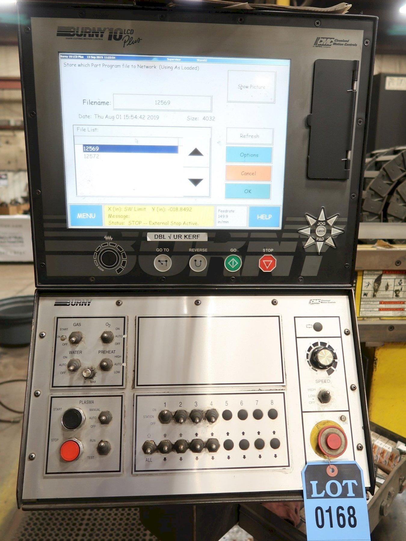 12′ X 40′ ESAB MODEL AVENGER 112 VISION PLASMA TABLE STOCK 11432