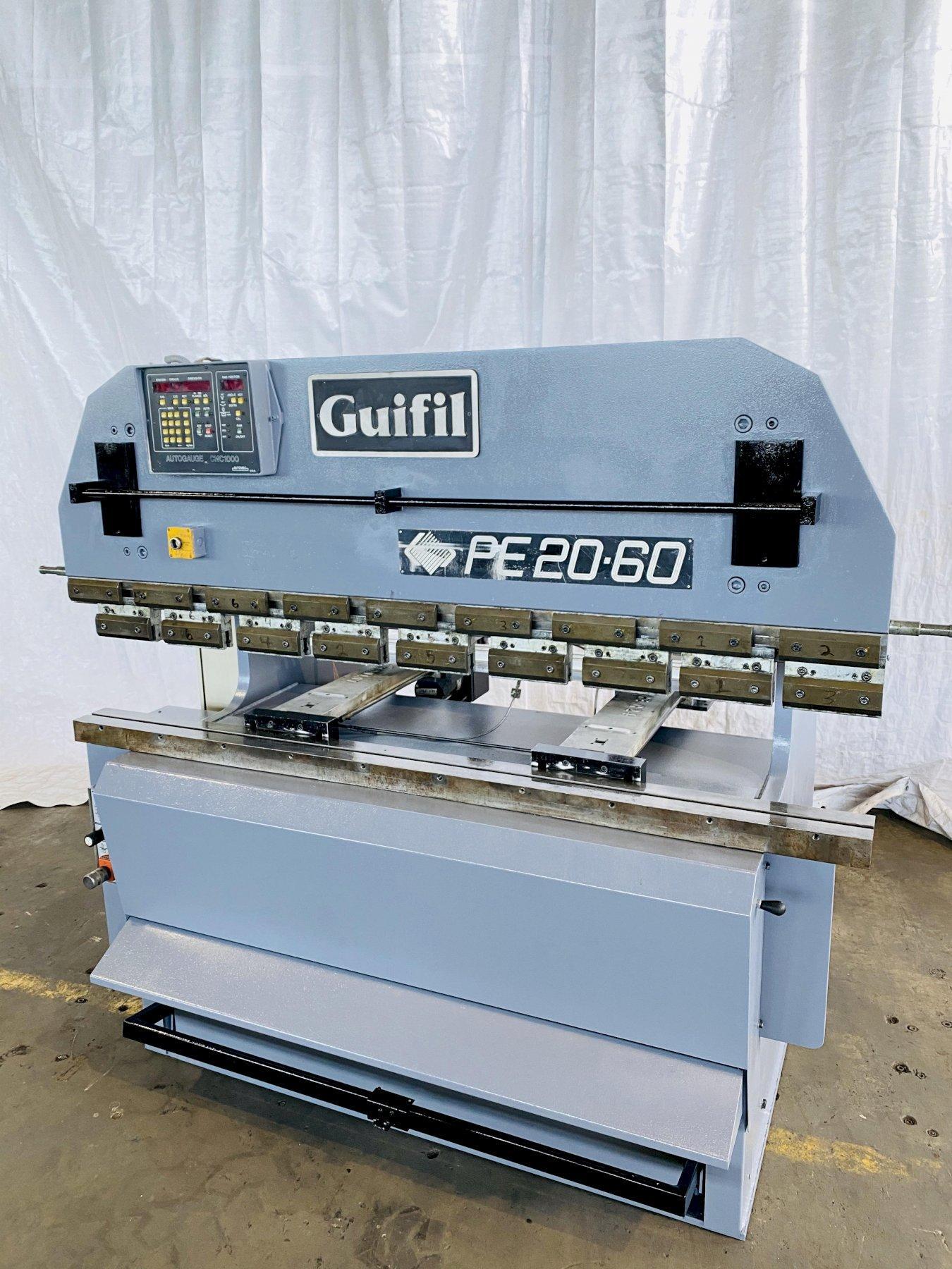 66 TON X 80″ GUIFIL PE20/60 CNC HYDRAULIC UP ACTING PRESS BRAKE. STOCK