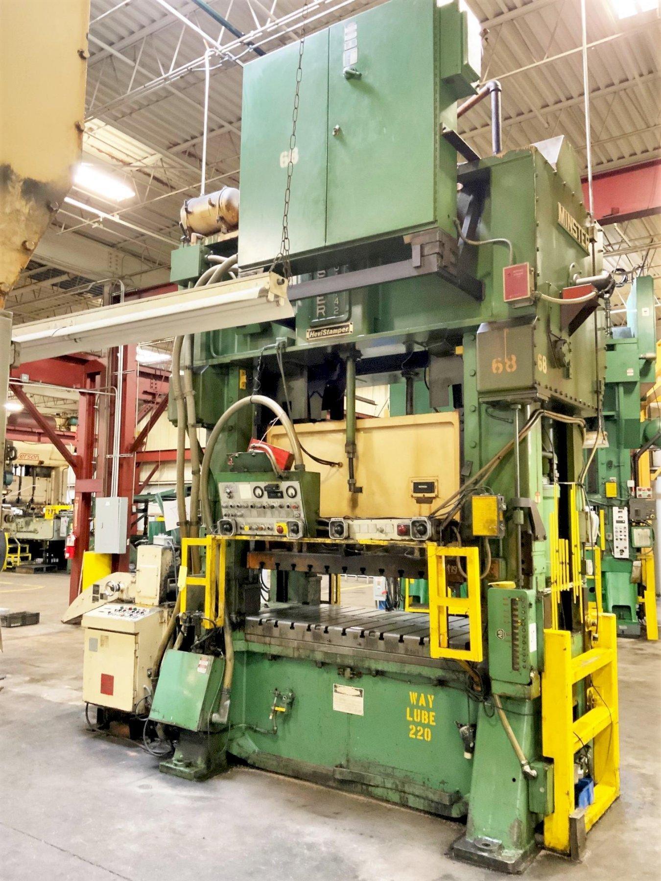 200 Ton Minster Model E22007242 Hevistamper Straight Side Double Crank Press, New 1980