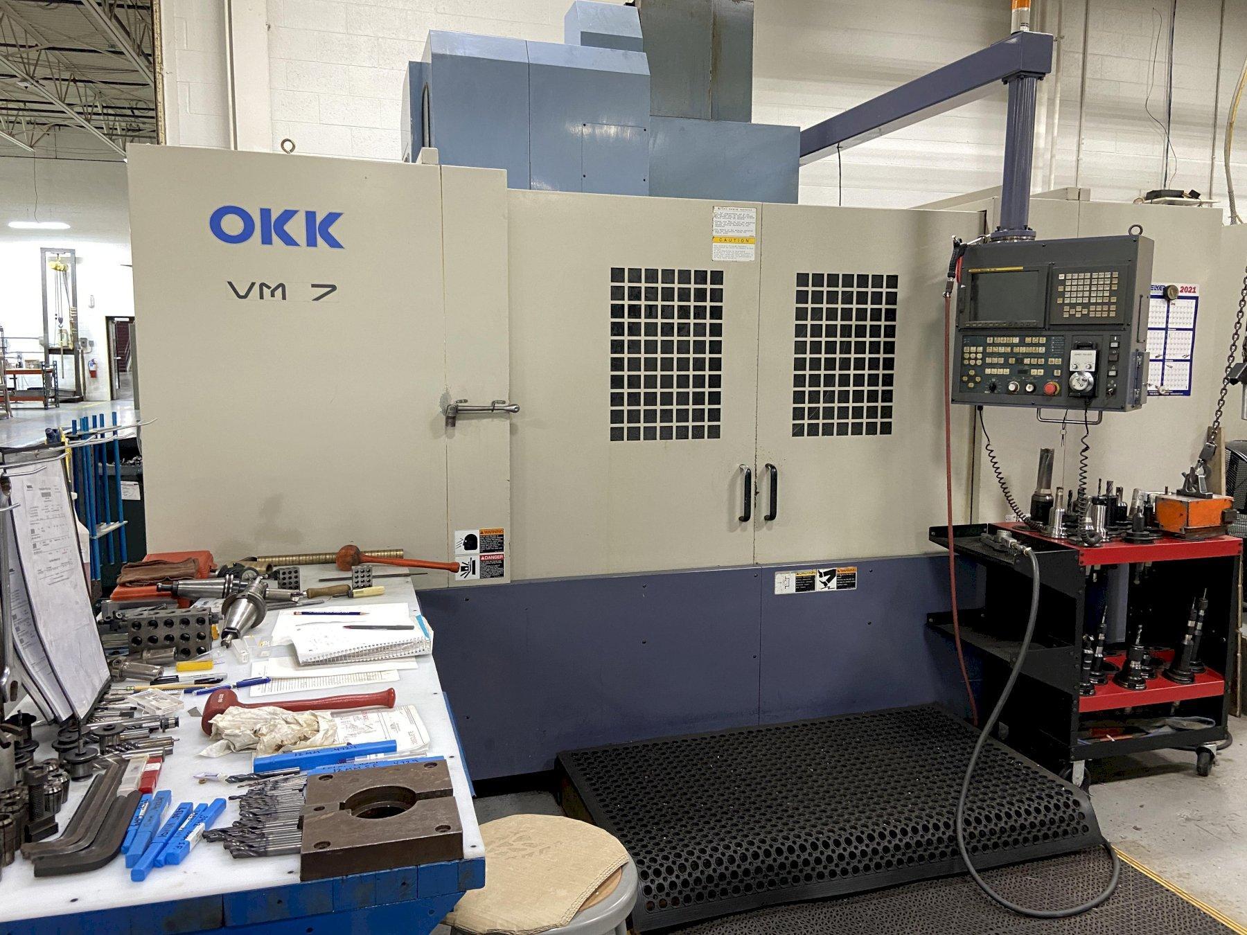 OKK VM7 CNC Vertical Machining Center, Fanuc 16i, 13K Spindle, 60