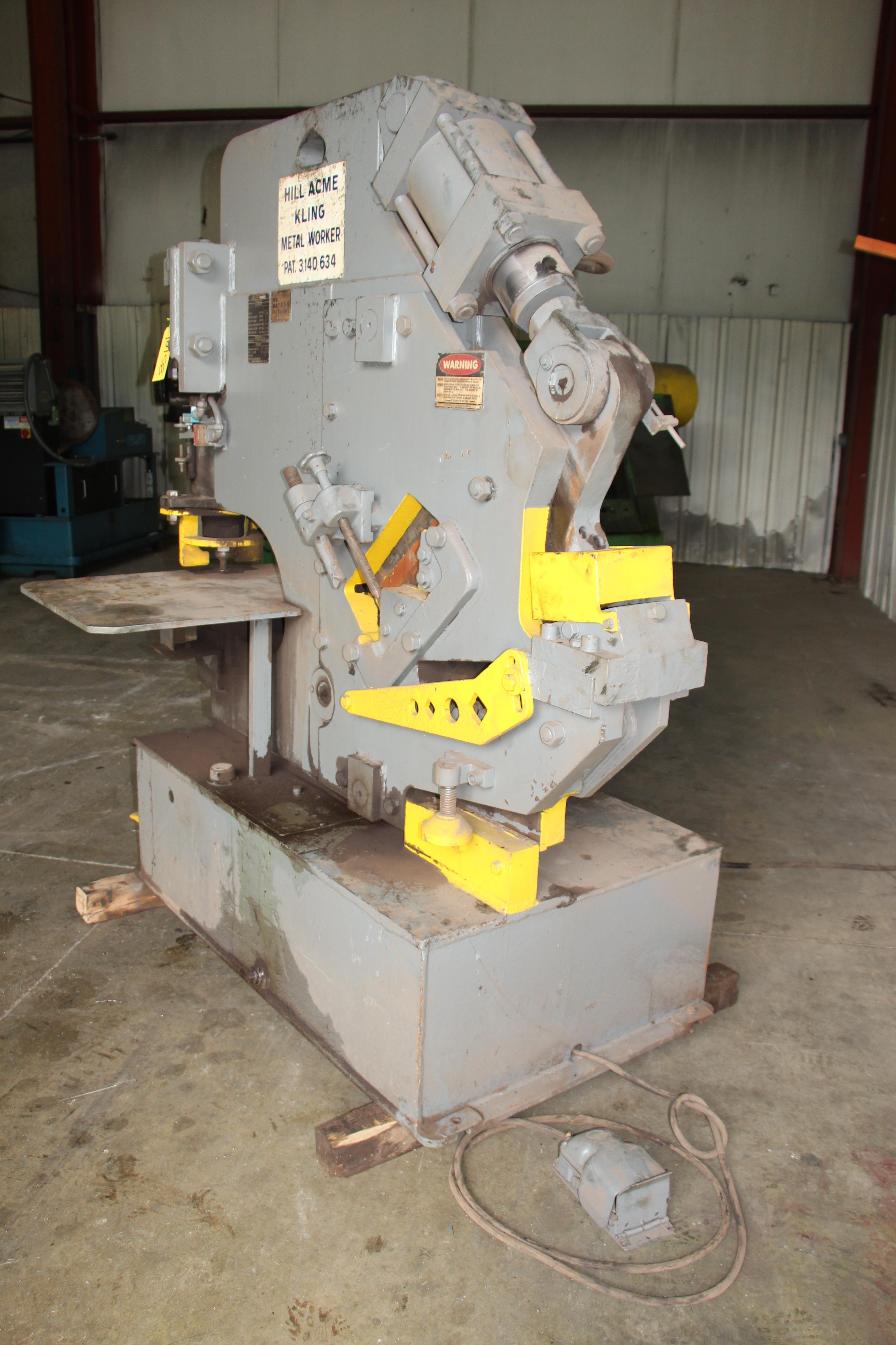 75 TON HILL ACME MODEL 5 HYDRAULIC IRONWORKER STOCK 10158