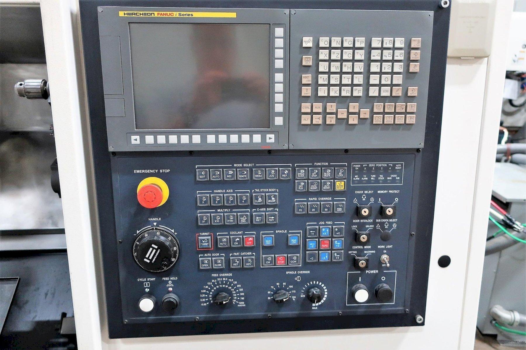 HWACHEON CUTEX160A CNC TURNING CENTER LATHE WITH BAR FEEDER, (2017) Machine Tool Supply