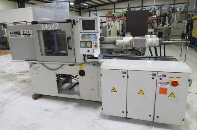 Arburg 320 C 500-250 Used Injection Molding Machine, 55 US ton, Yr. 1999, 1.9 oz.