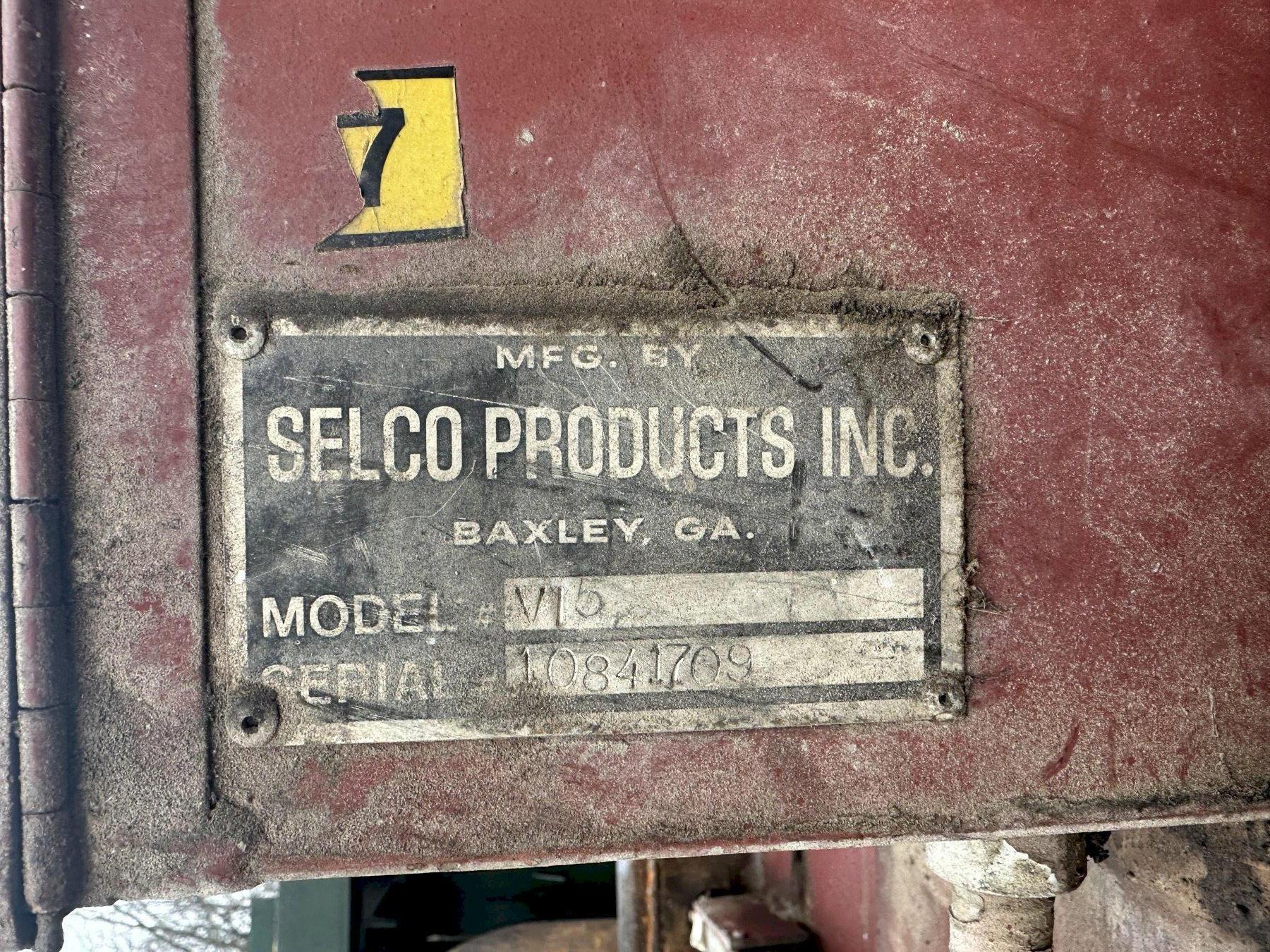 SELCO PRODUCTS MODEL V15 VERTICAL BALER: STOCK 17515