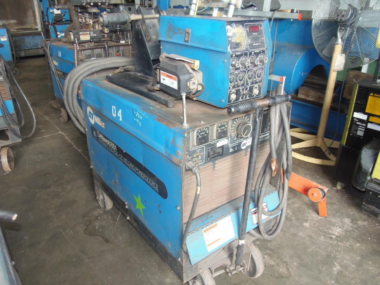 Miller 650 Amp Wire Feed Welder, model Deltaweld 651 with D64 feeder