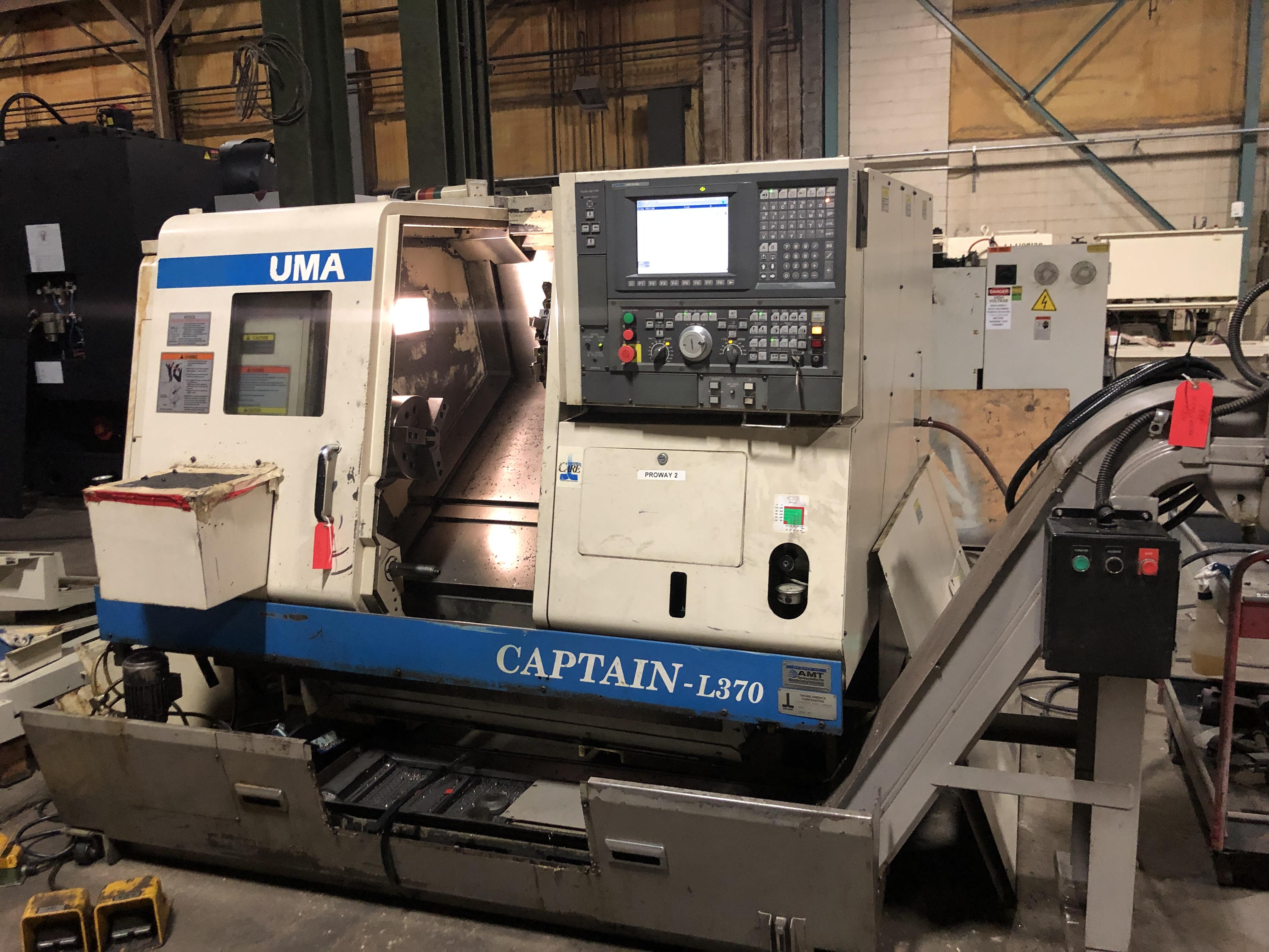 Okuma Captain L370BB CNC Lathe, OSP E100 Control, 10