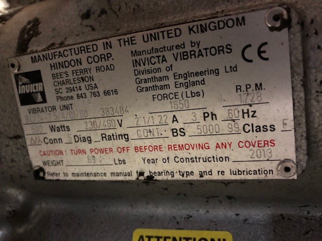 48 Diameter Bond Hopper With 2013 24 Hinson Model 8l 24 7 5 4 01