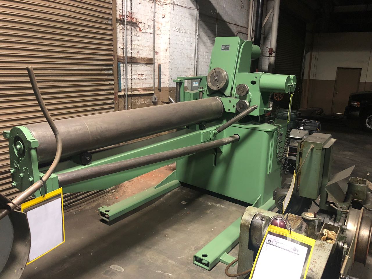 One Used RMG Model 202402 Powered Uncoiler Hariton Machinery Company