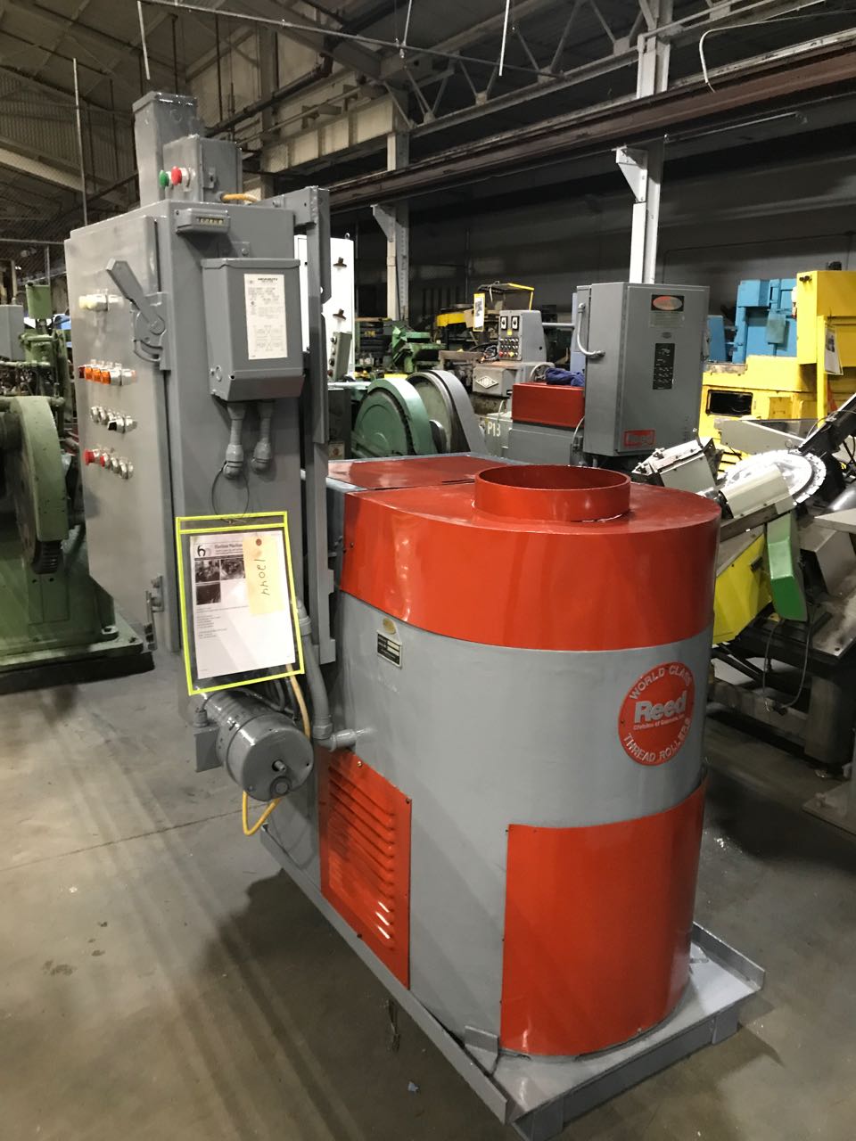 One Used Reed Model A22B Three Die Cylindrical Die Thread Roller