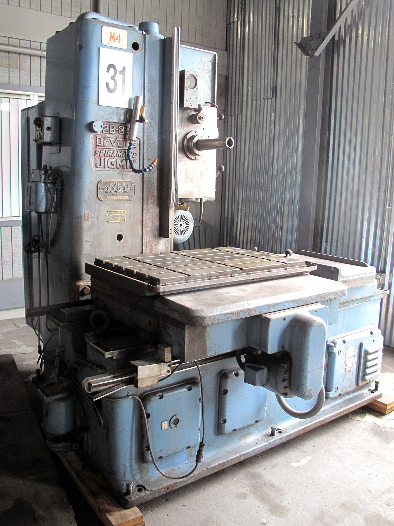 USED, 21/2″ DEVLIEG MODEL 2B36 JIG MILL Harris Machine Tools