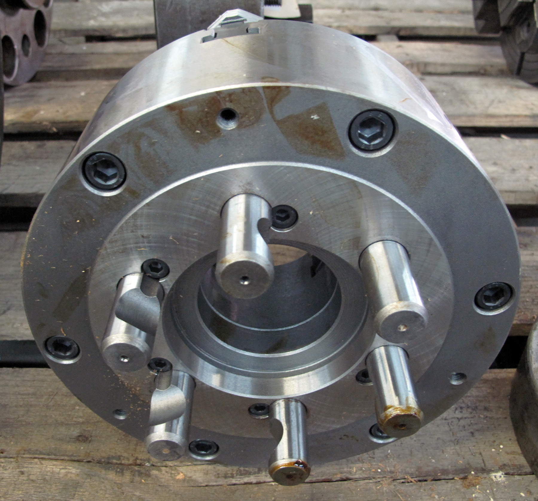 NEW, 10″ BISON 3JAW CHUCK Harris Machine Tools