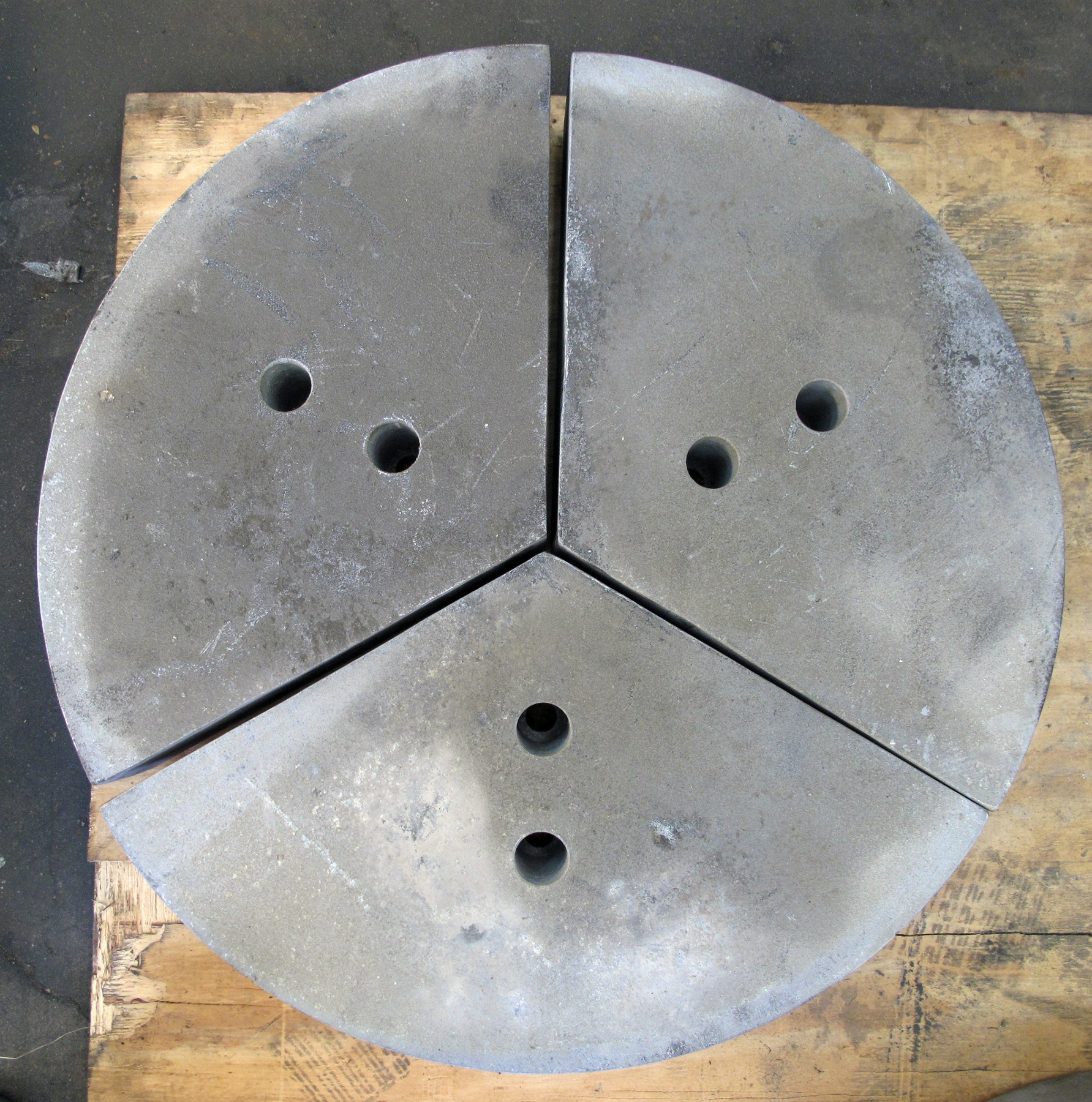 NEW, 24″ ALUMINUM PIE JAWS, 3 SECTIONS Harris Machine Tools