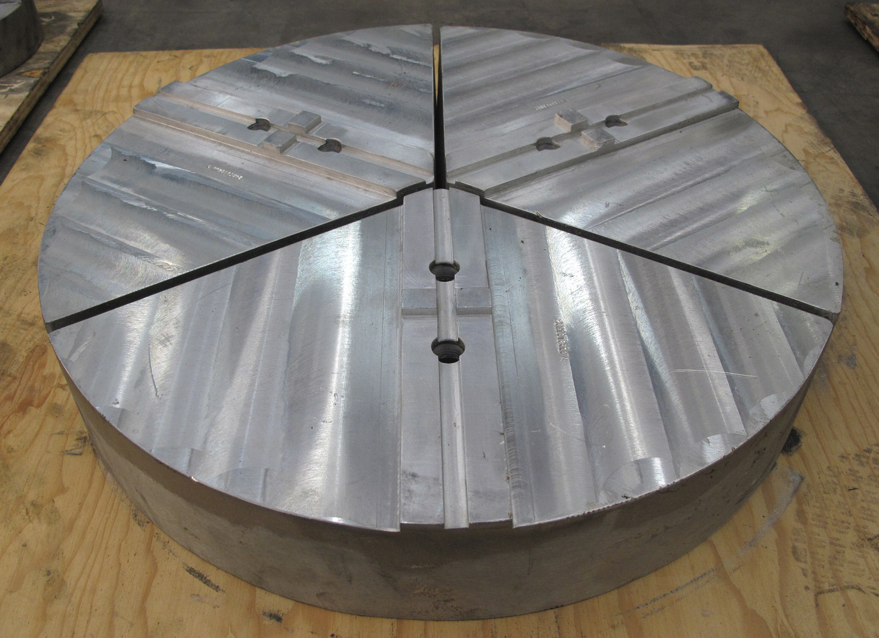 NEW, 24″ ALUMINUM PIE JAWS, 3 SECTIONS Harris Machine Tools