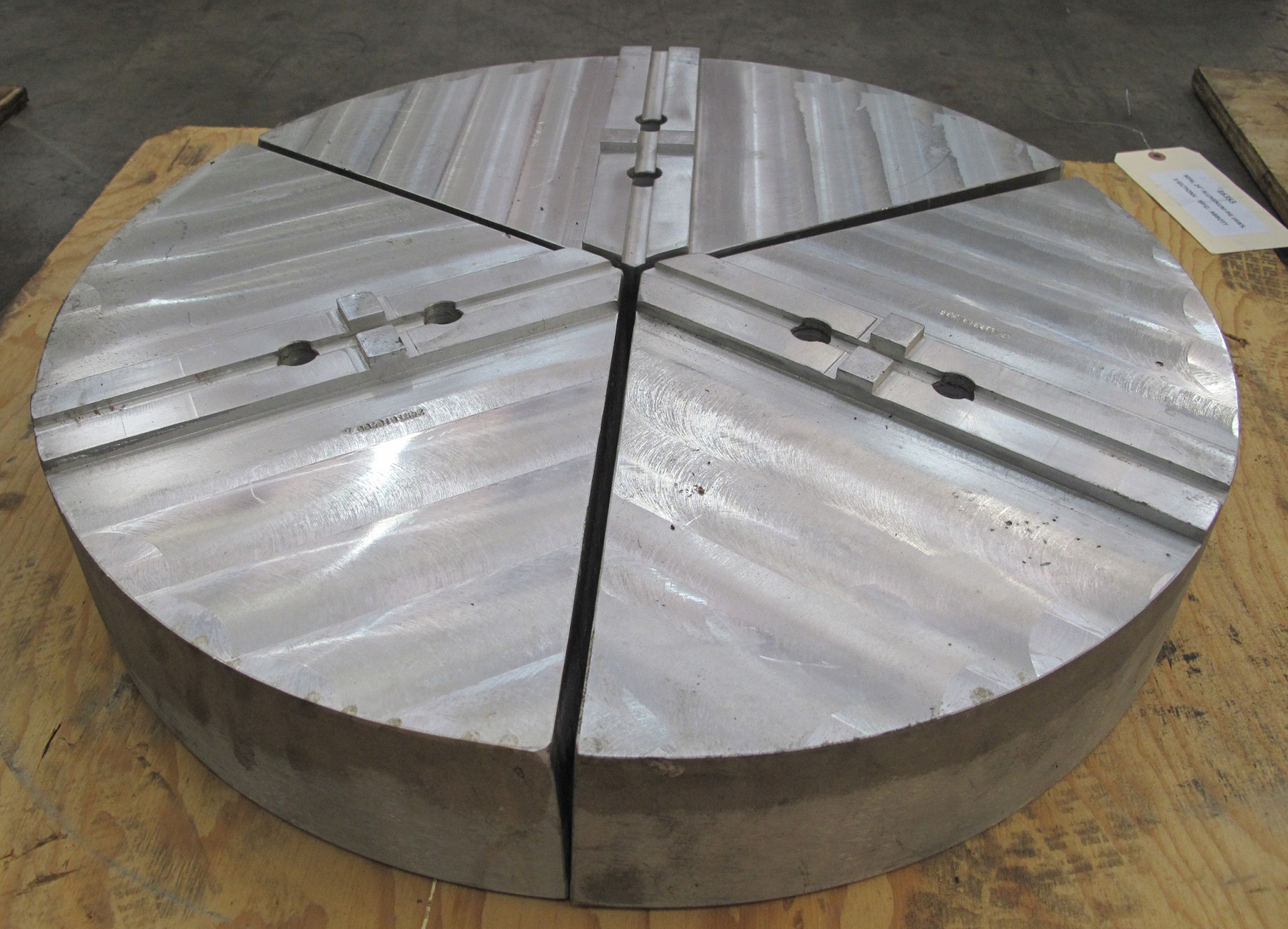 NEW, 24″ ALUMINUM PIE JAWS, 3 SECTIONS Harris Machine Tools