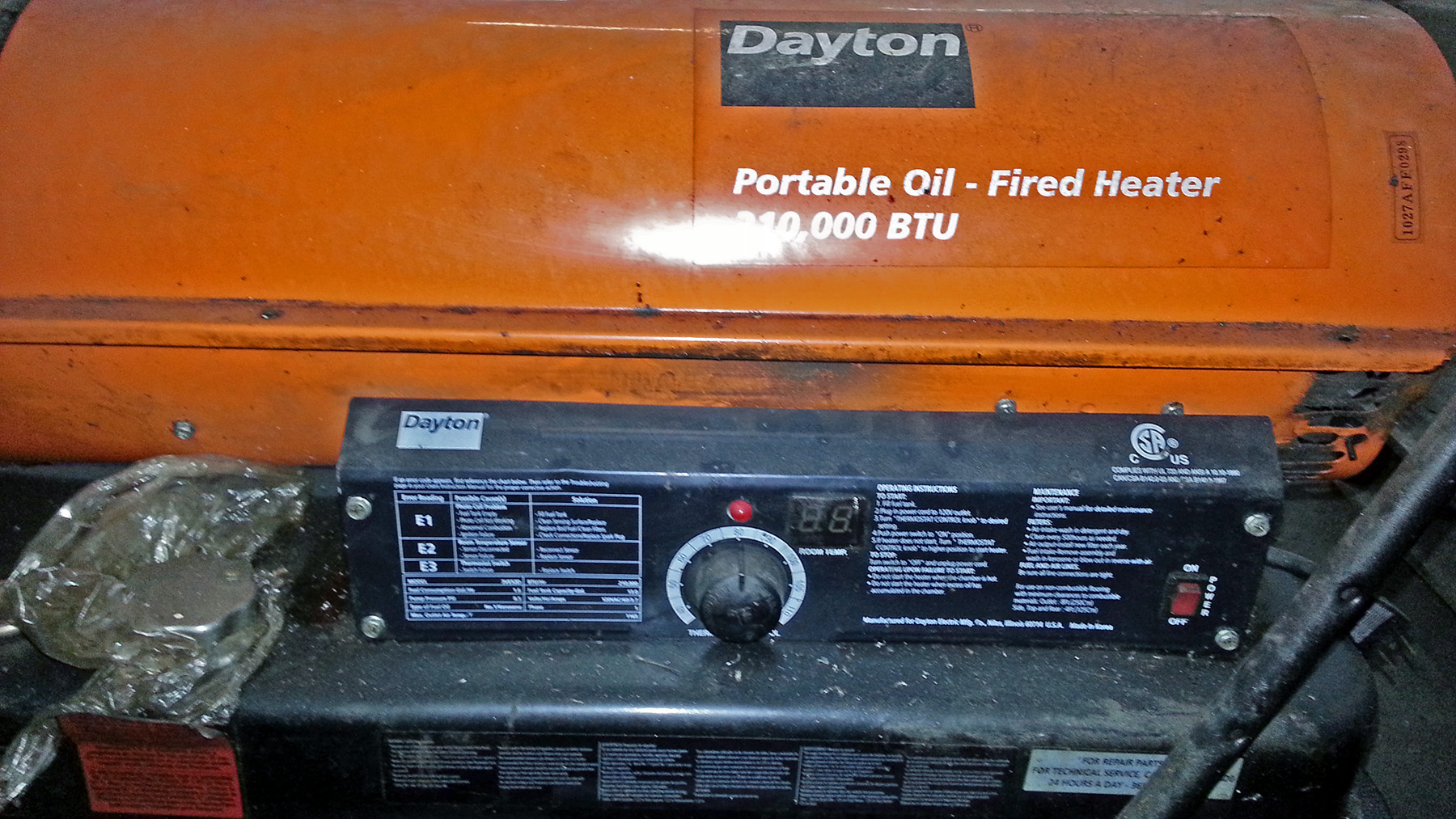 portable oil fired heater