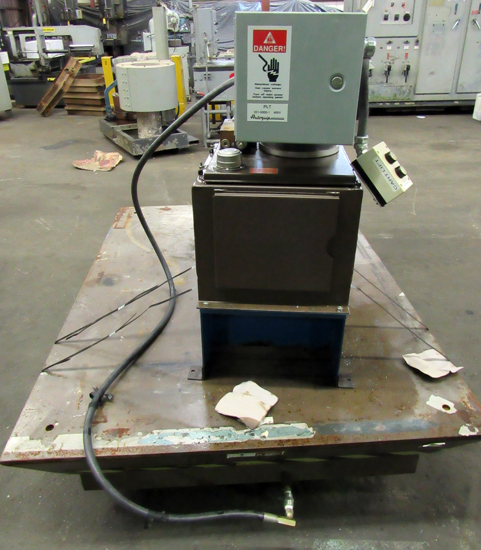 USED, AUTOQUIP 18,000 LB. CAPACITY HYDRAULIC LIFT TABLE Harris