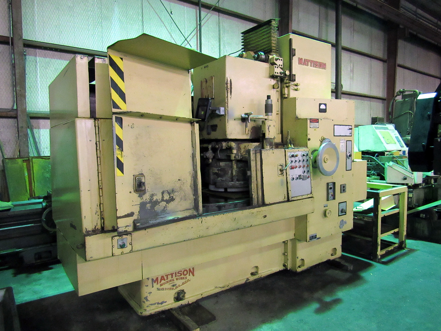 USED, 48″ MATTISON ROTARY SURFACE GRINDER Harris Machine Tools