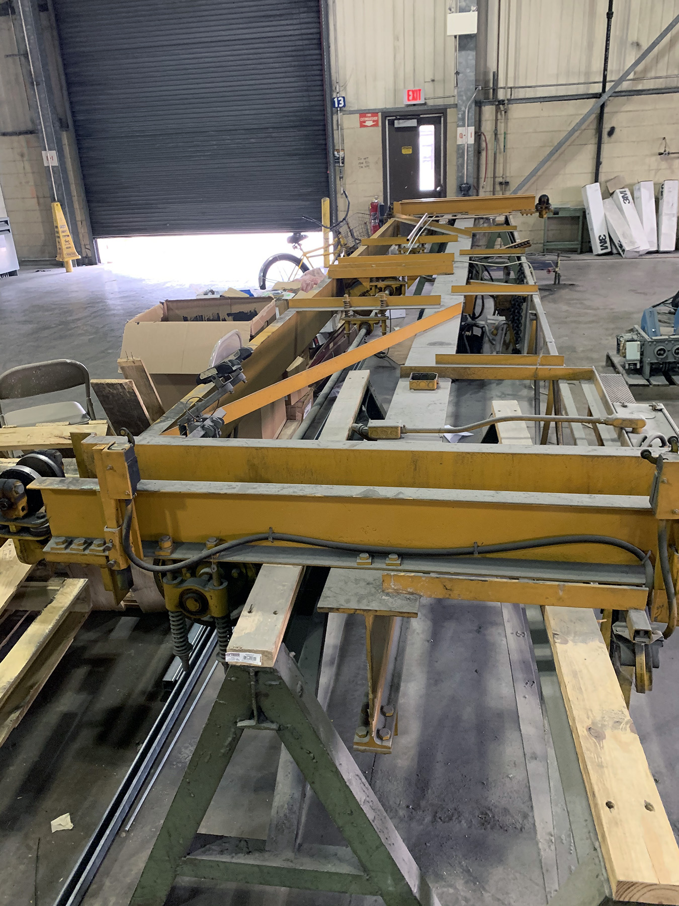 USED, 2 TON GAFFEY OVERHEAD BRIDGE CRANE Harris Machine Tools
