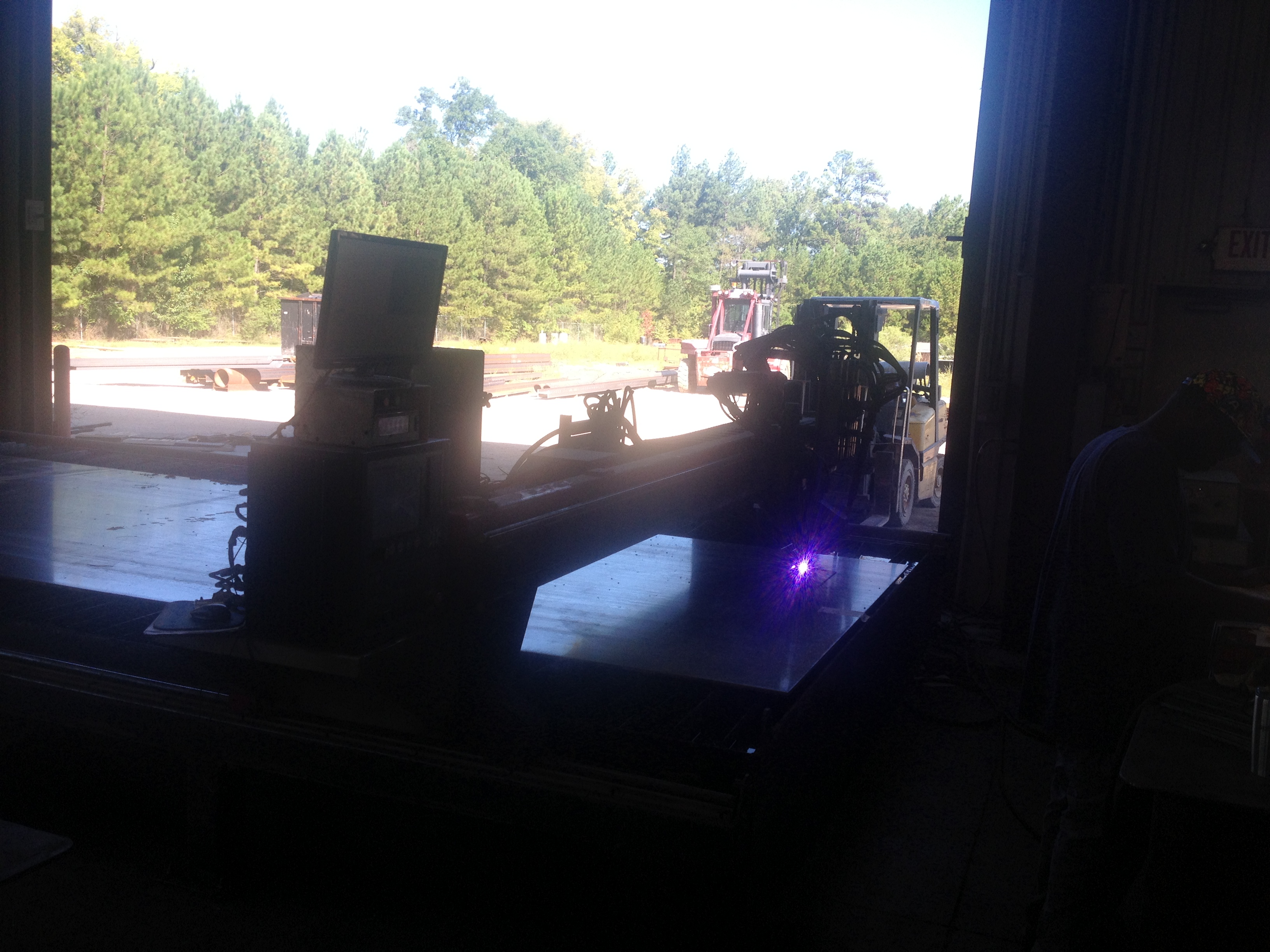 ESAB model GXB 1000 Dual Drive CNC Plasma shape cutting machine, 120” X