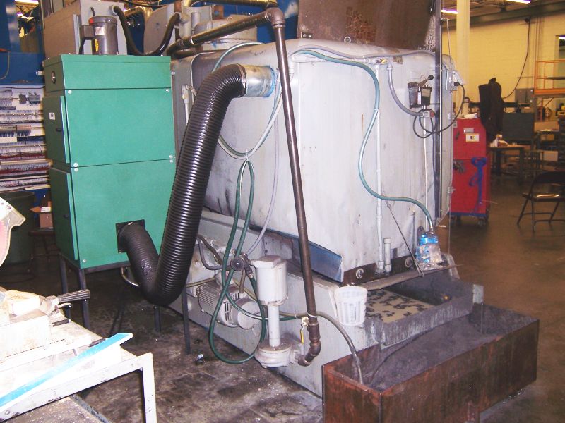 42″ Wet Base Rotary Surface Grinder, 50 HP, 6 33 RPM, 48″ max swng