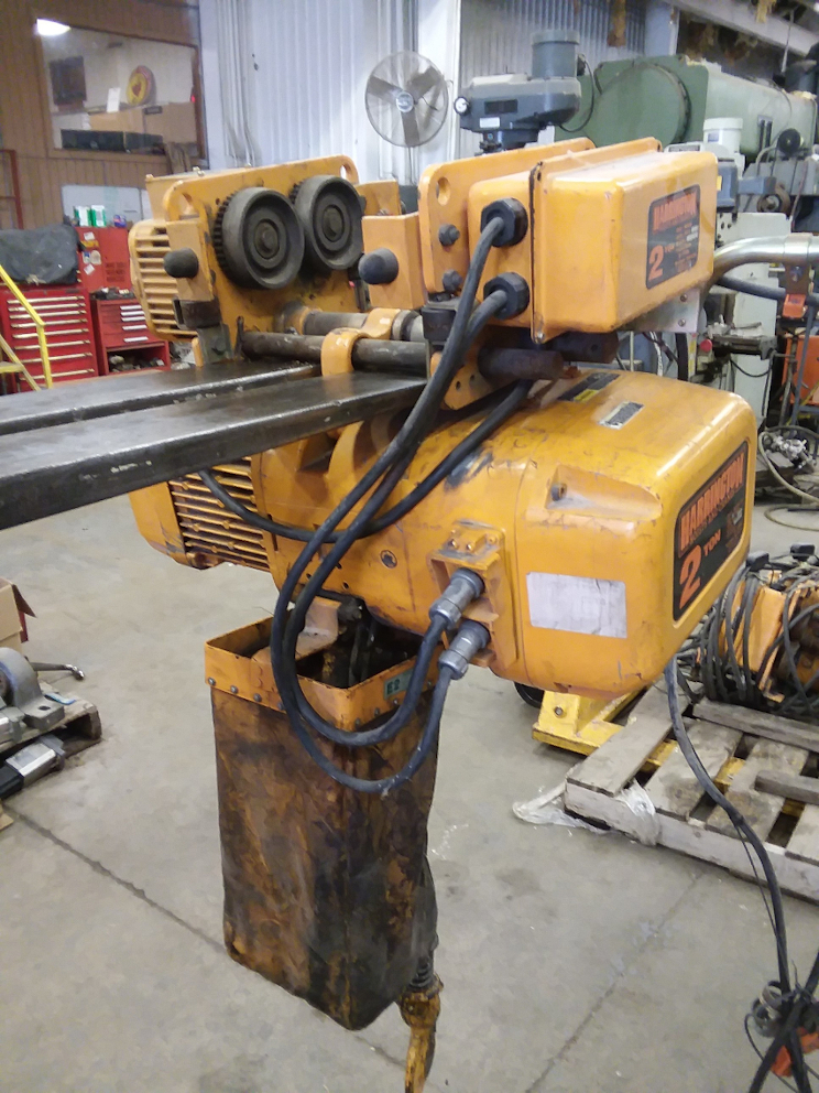 thumbnail image 2 of Harrington NER 2 Ton Electric Chain Hoist – 10' Lift, 230/460 Volt 3 Phase, Hook Mount, NEW 2 of 5