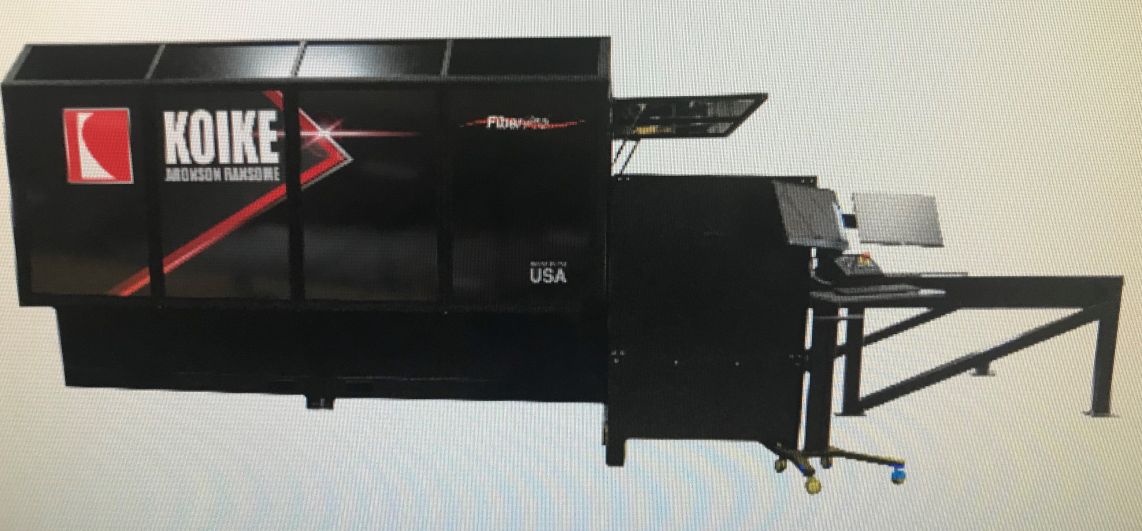 1 NEW KOIKE ARONSON FIBER LASER PRO CUTTING MACHINE 5X10, MODEL 4kw FIBERPRO Smith