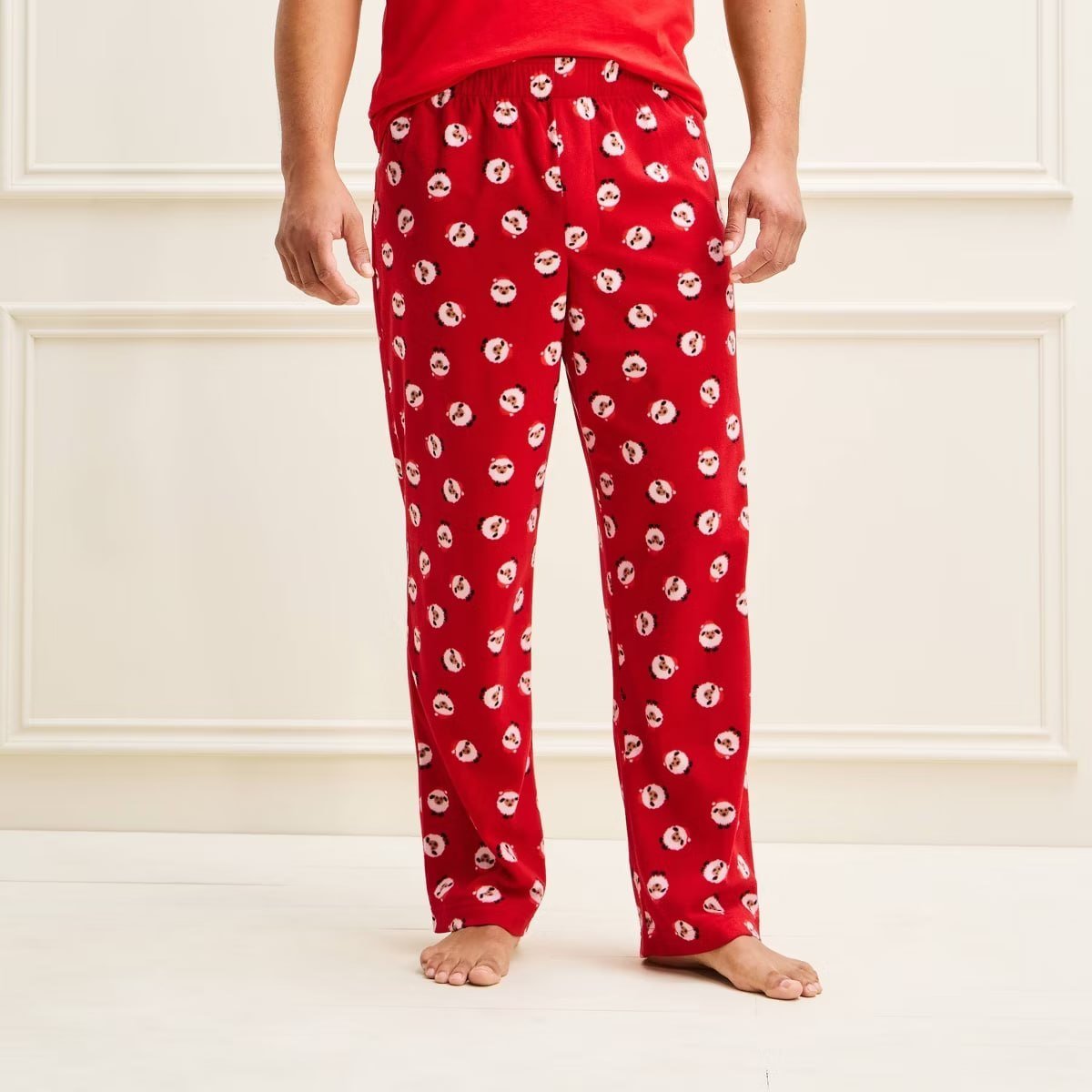 target Men's Holiday Sheep Microfleece Matching Family Pajama Pants - Wondershop™ Red S